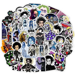 Tim Burton Classic Movie Stickers 50PCS Waterproof Stickers