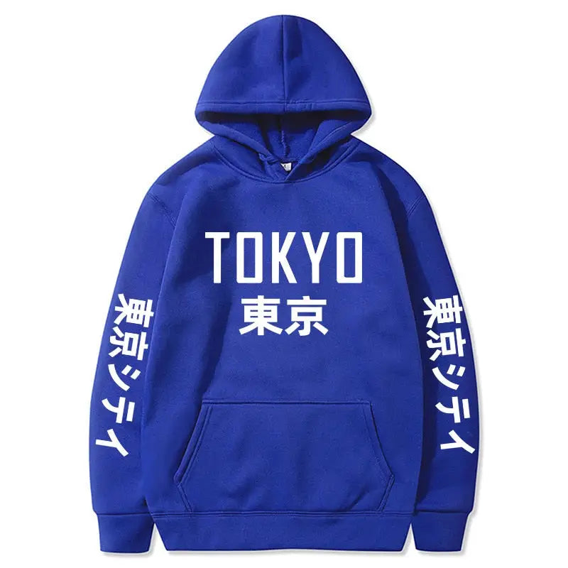 Tokyo Kanji Print Hoodie - Hoodies