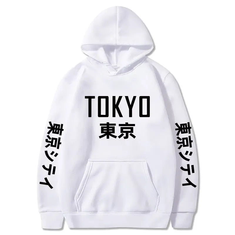 Tokyo Kanji Print Hoodie - Hoodies