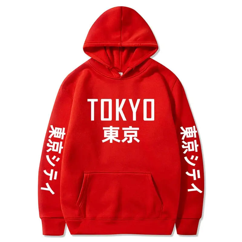 Tokyo Kanji Print Hoodie - Hoodies