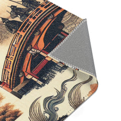 Traditional Japanese Art Rug with Elegant Geishas Dressed