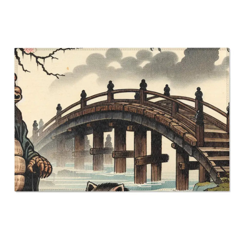 Traditional Japanese Horror Designed Area Rug 36’’ × 24’’