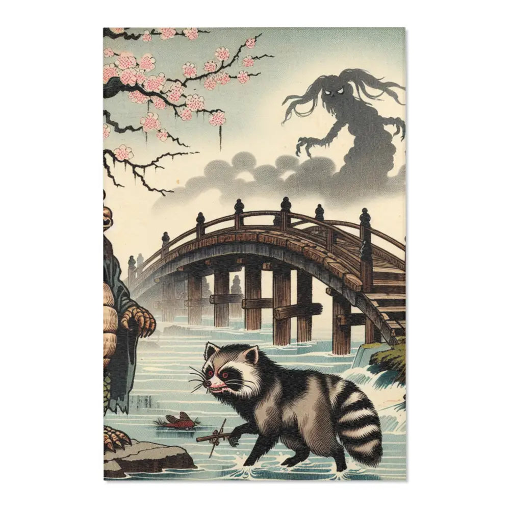 Traditional Japanese Horror Designed Area Rug 48’’ × 72’’
