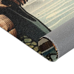 Traditional Japanese Horror Designed Area Rug