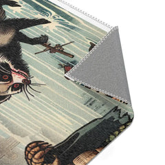 Traditional Japanese Horror Designed Area Rug