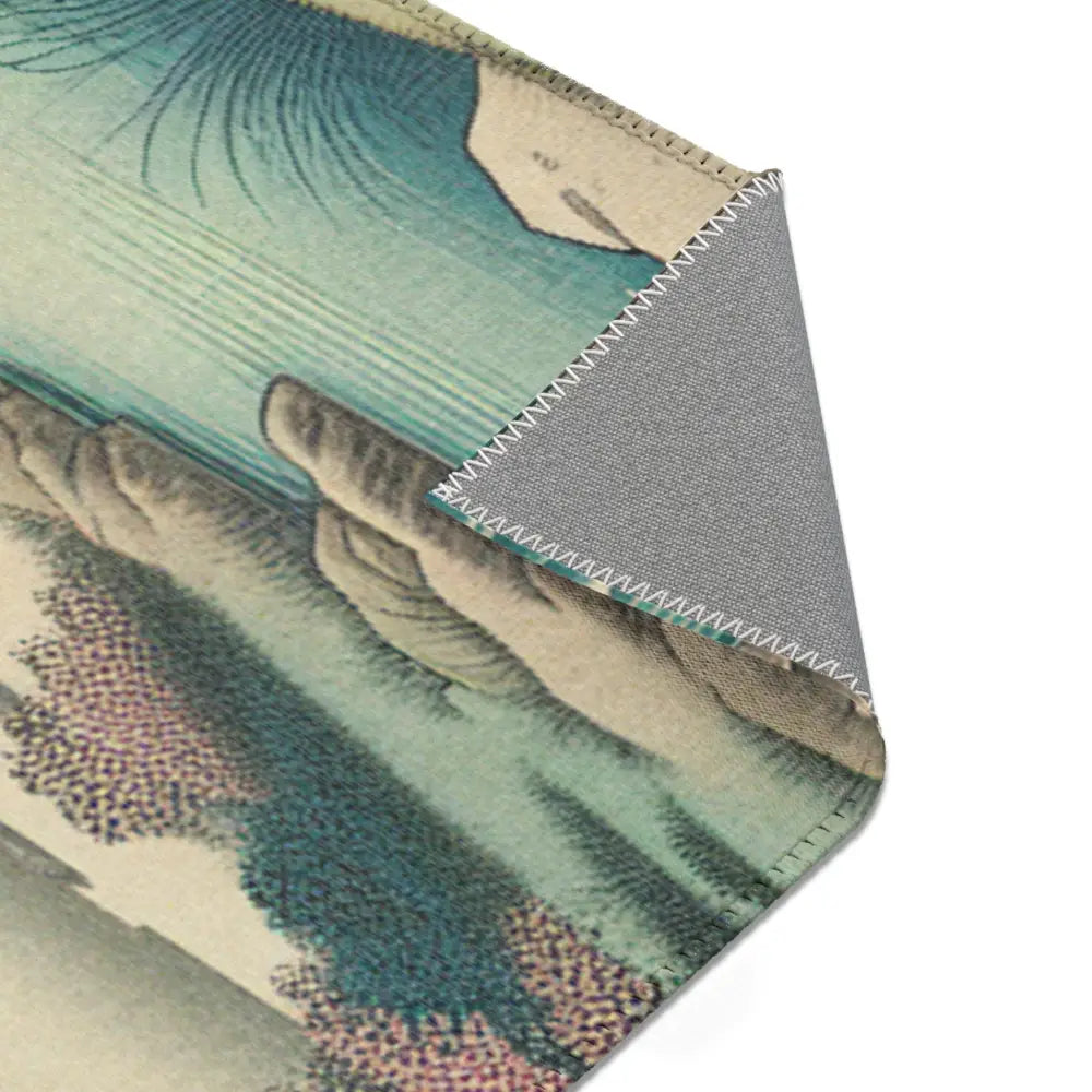 Traditional Japanese-Style Area Rug with Sakura