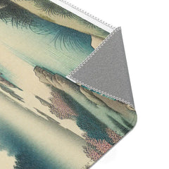 Traditional Japanese-Style Area Rug with Sakura