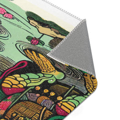 Traditional Japanese Ukiyo-e Captivating Area Rug