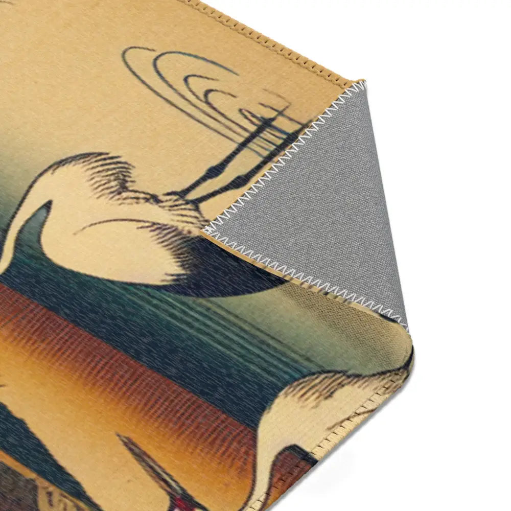 Traditional Japanese Ukiyo-e Exquisite Area Rug