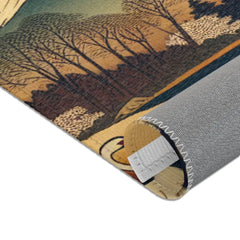 Traditional Japanese Ukiyo-e Exquisite Area Rug