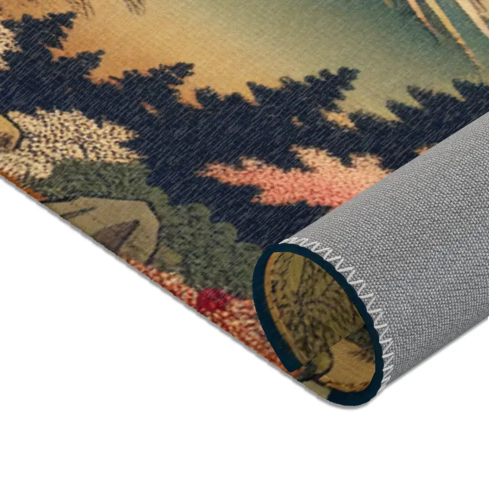 Traditional Japanese Ukiyo-e Exquisite Area Rug