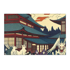 Traditional Japanese Yokai Area Rug 36’’ × 24’’