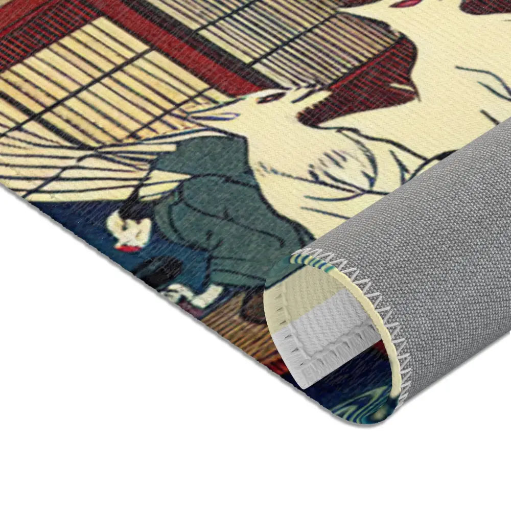 Traditional Japanese Yokai Area Rug
