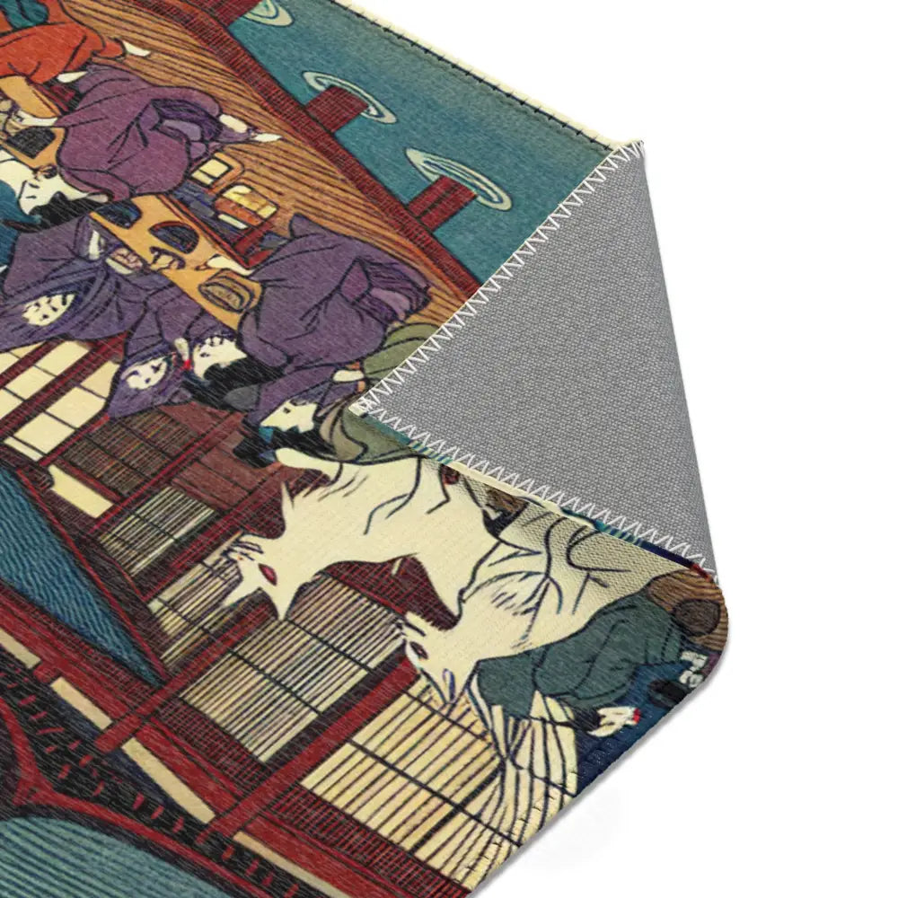 Traditional Japanese Yokai Area Rug