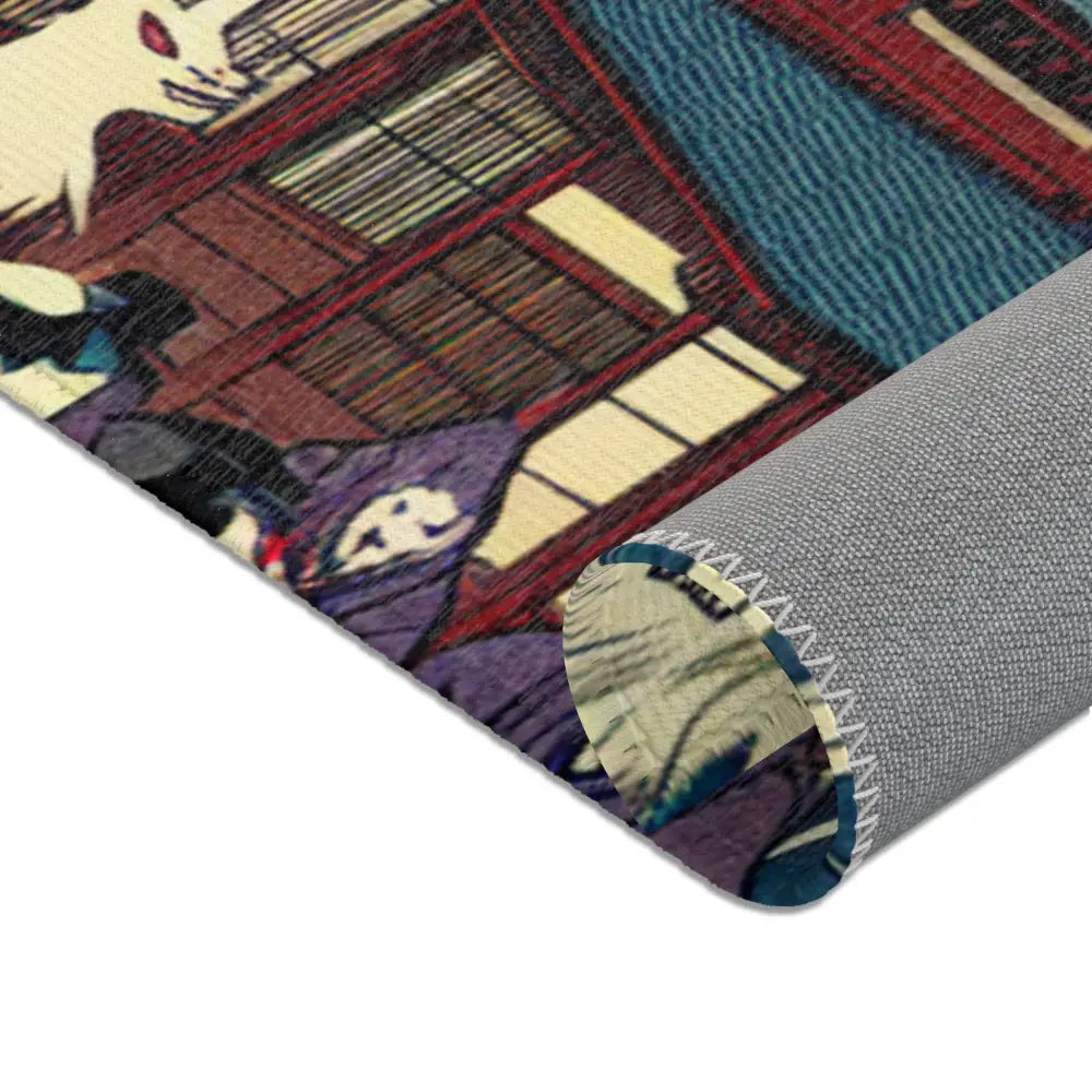Traditional Japanese Yokai Area Rug