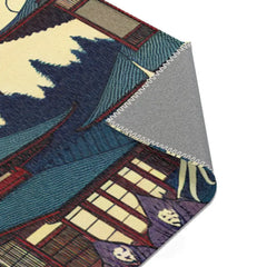 Traditional Japanese Yokai Area Rug