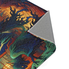 Traditional Yokai Area Rug Inspired by Ancient Japanese