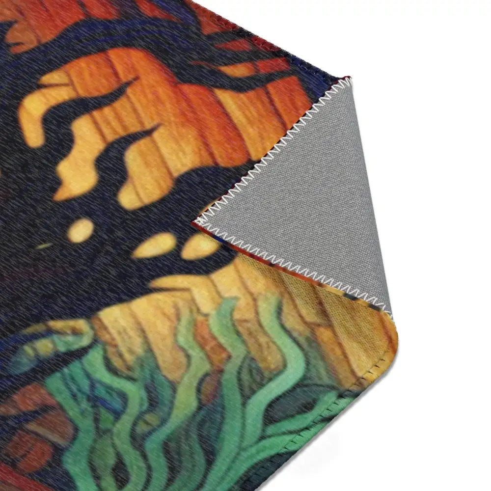 Traditional Yokai Area Rug Inspired by Ancient Japanese