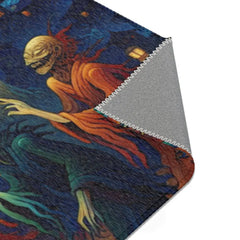 Traditional Yokai Area Rug Inspired by Ancient Japanese