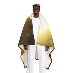 ’Tranquil Aura - Meditation Hooded Sherpa Blanket’