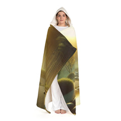 ’Tranquil Aura - Meditation Hooded Sherpa Blanket’