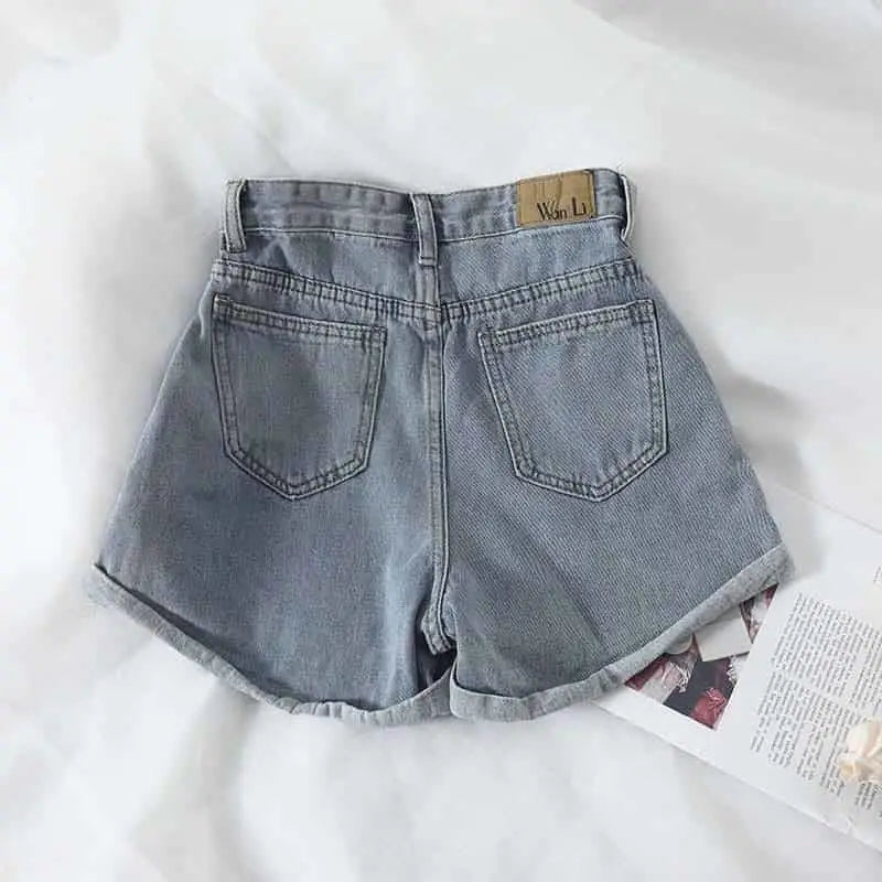 Travel Antique Denim Shorts