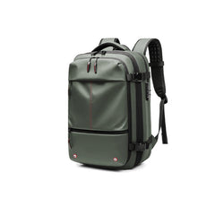 Travel Multi Functional Pocket Code Lock Backpack Army Green