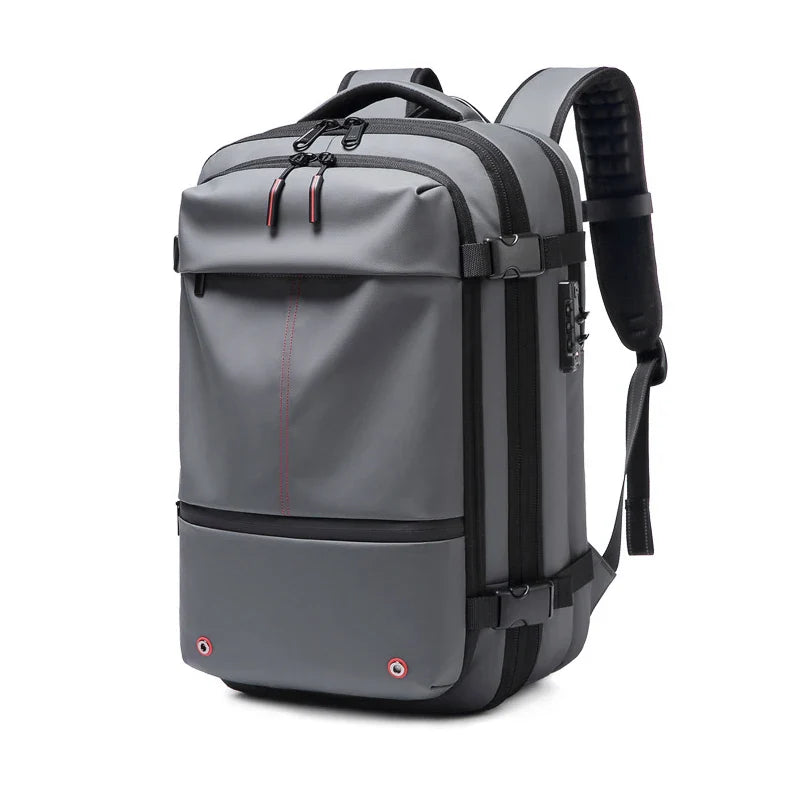 Travel Vacuum Compression Expanded Backpack Gray No Pump