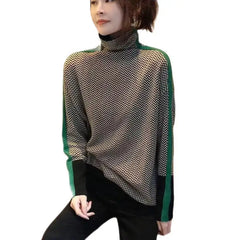 Turtleneck Long Sleeve Knitted Sweater