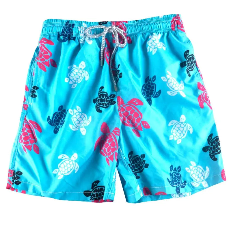 Turtles & SeaStar Beach Shorts - Turtle / M