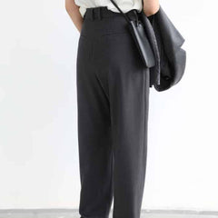 Twill Suit Wide Leg Straight Trousers Pants