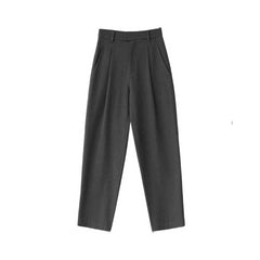 Twill Suit Wide Leg Straight Trousers Pants