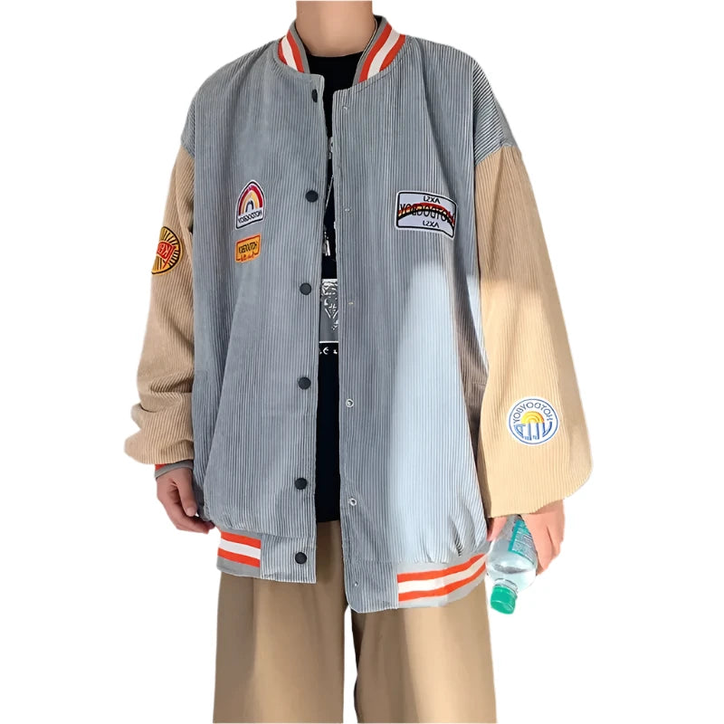 Block Style Jacket Two Color Block Jacket Bomber - UrbanWearOutsiders
