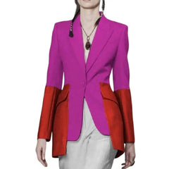 Two Pieces Long Sleeve Button Blazer Long Pants One Piece Long Sleeve Button Blazer