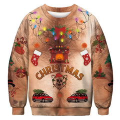 Ugly Christmas 3D Funny Sweatshirt