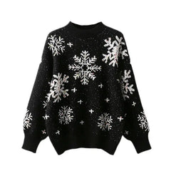 Ugly Snowflake O Neck Christmas Sweater