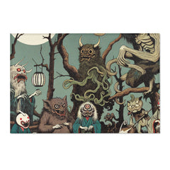 Ukiyo-e Inspired Area Rug with Yokai Design 36’’ × 24’’