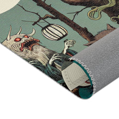 Ukiyo-e Inspired Area Rug with Yokai Design