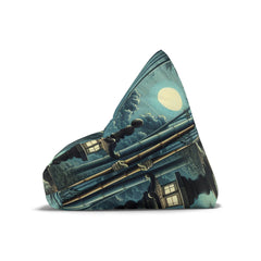 Ukiyo-e Moonlit Kappa Area Bean Bag Chair Cover