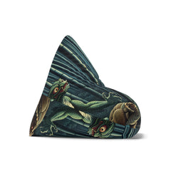 Ukiyo-e Moonlit Kappa Area Bean Bag Chair Cover