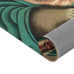 Ukiyo-E Style Area Rug with Ancient Japanese Folklore Art