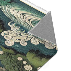 Ukiyo-e Style Intricacy Elegant Area Rug with Yokai Scene