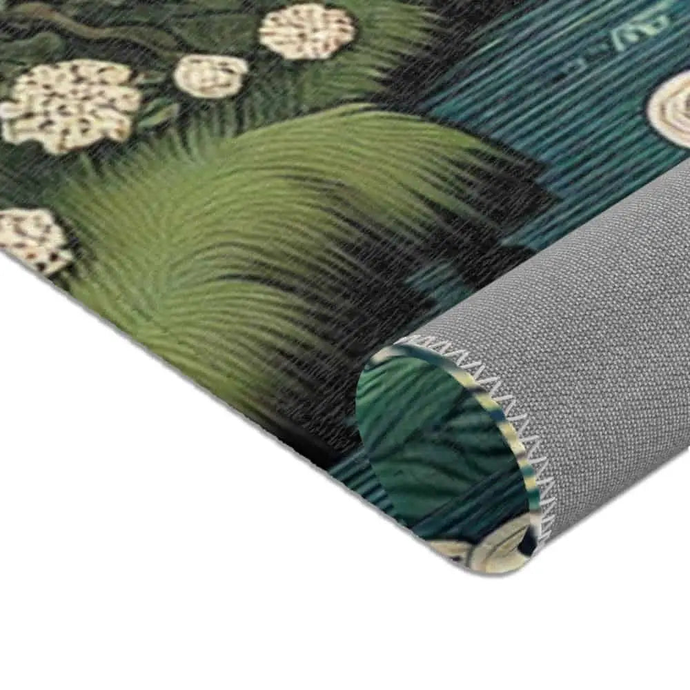 Ukiyo-e Style Intricacy Elegant Area Rug with Yokai Scene