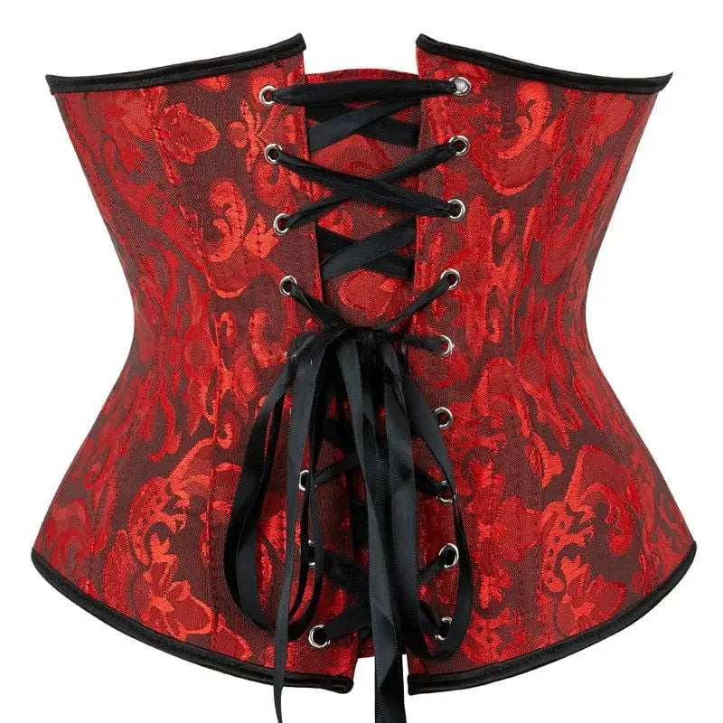 Under bust Floral Gothic Corset