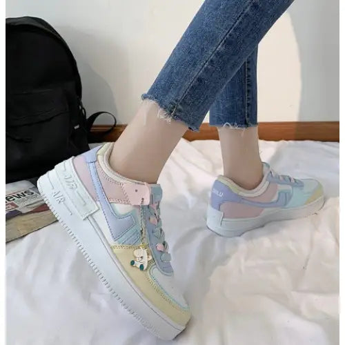 Unicorn Kawaii Pastel Platform - Shoes