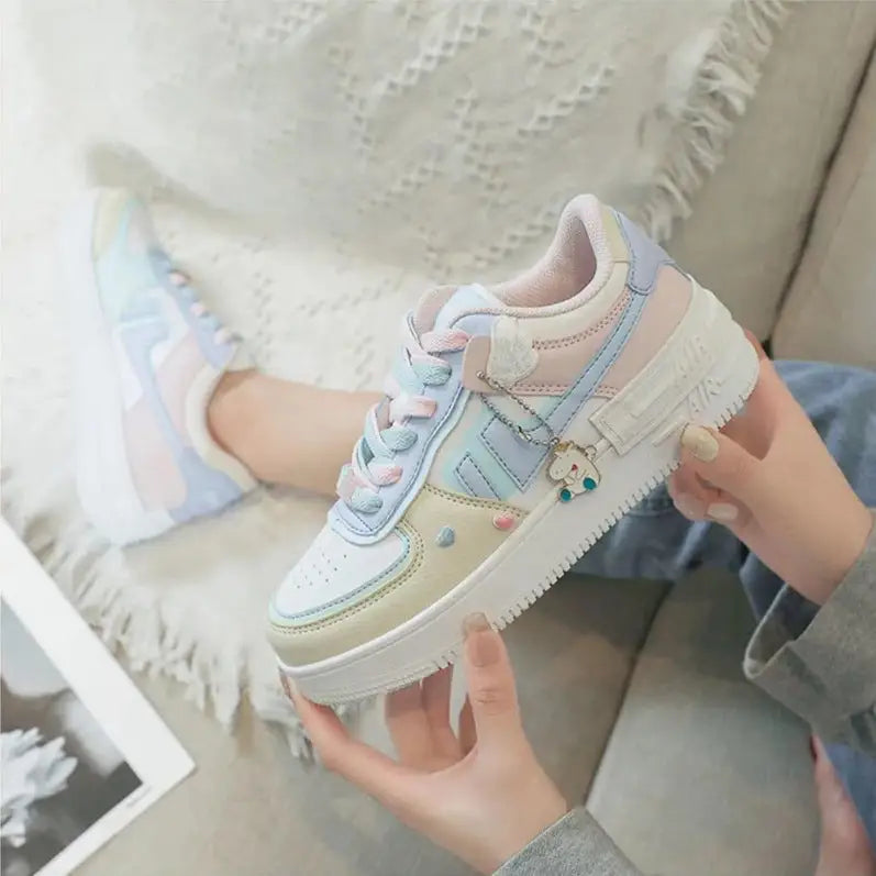 Unicorn Kawaii Pastel Platform - Shoes