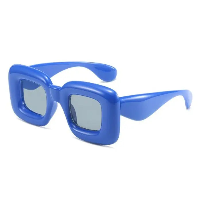 Unique Candy Color Lip Sunglasses - Blue B / One Size