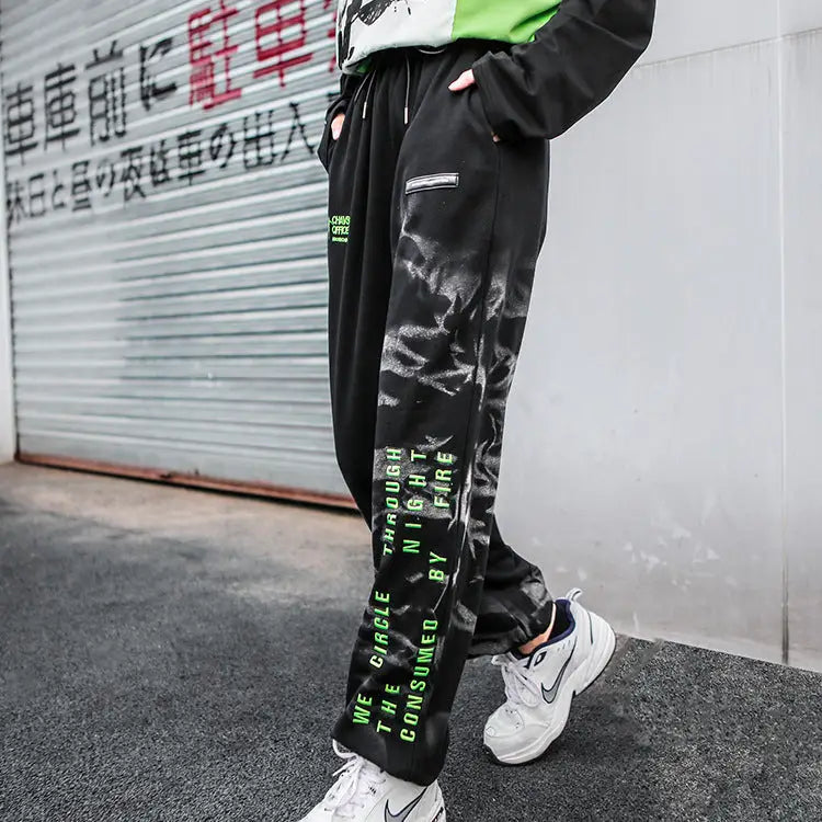 Urban Futuristic Luminous Pants - Black / M