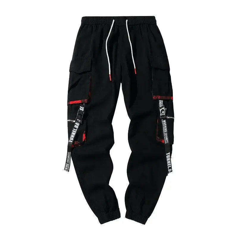 Urban Wear Ribbon Pants - Black / M