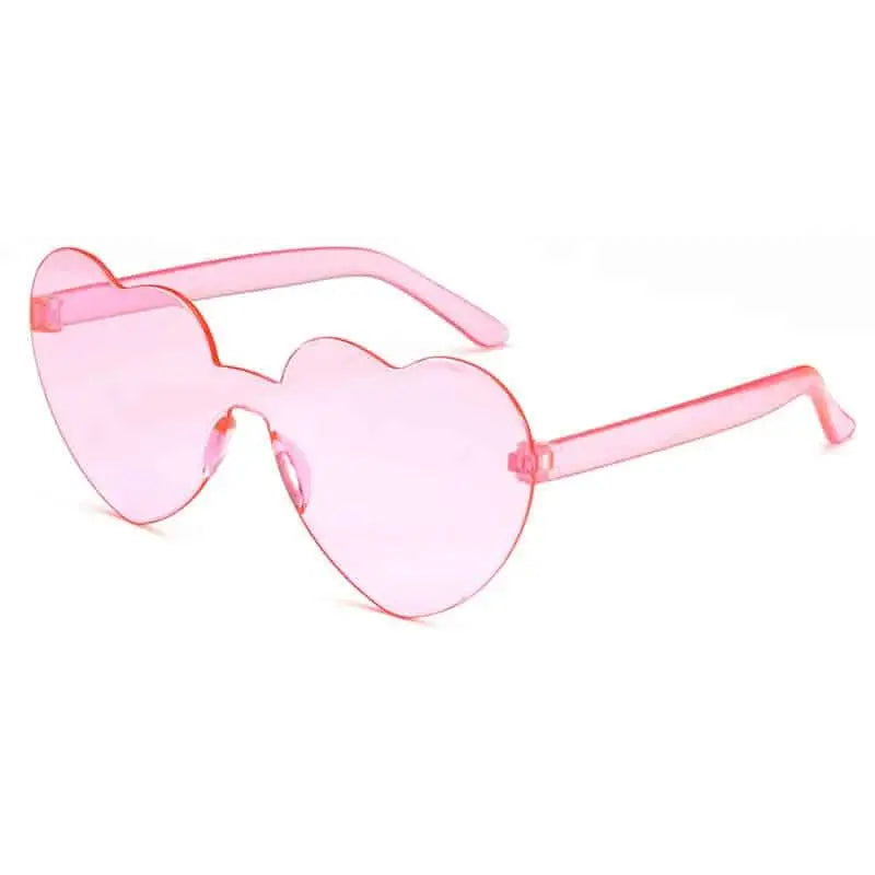 UV400 Modern Heart Shape Sunglasses - Pink